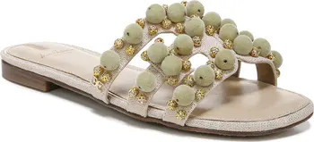 Sam Edelman Bay Cutout Linen Slide Sandal | Nordstrom | Nordstrom