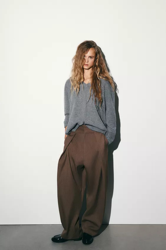 BALLOON PLEAT TROUSERS | Zara UK