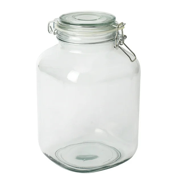 Mainstays Kitchen storage 106OZ Clear Glass Lock Lid Jar - Walmart.com | Walmart (US)