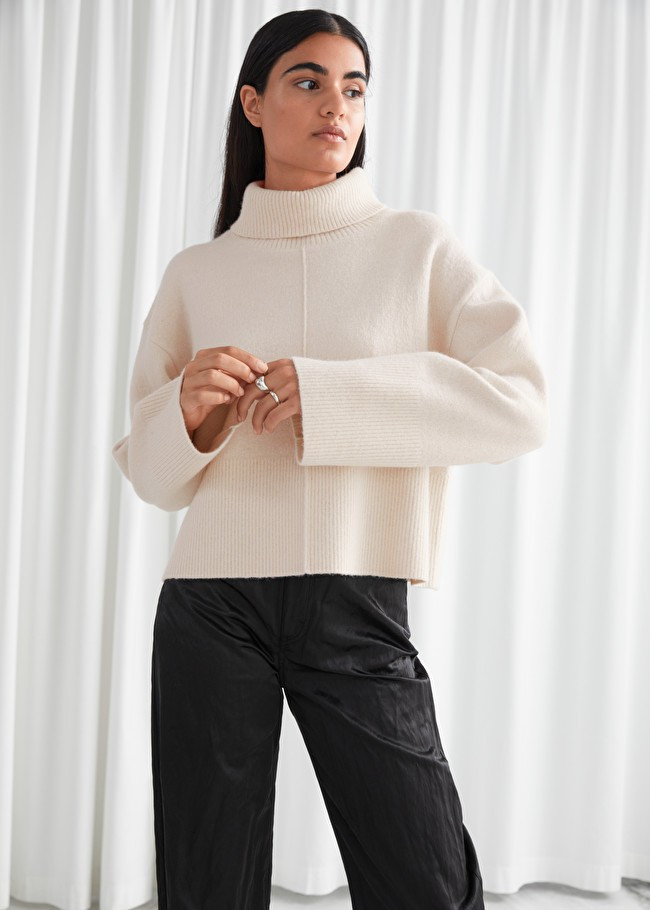 Cropped Turtleneck Knit Jumper | & Other Stories (EU + UK)
