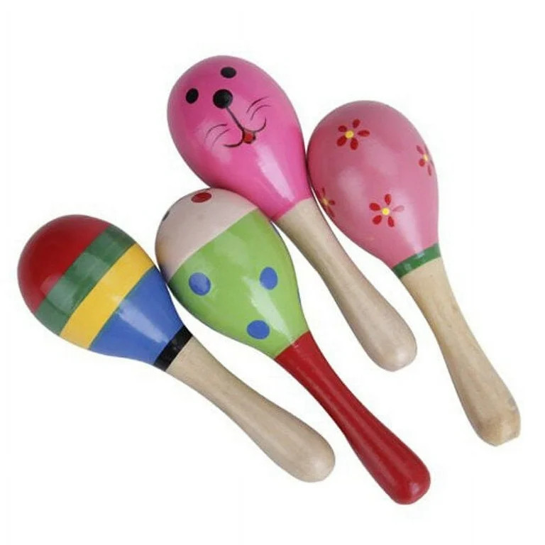 Wood Musical Instruments Kids Maracas Toy Playset Baby & Toddler Toys Bamboo Child Infant - Walma... | Walmart (US)