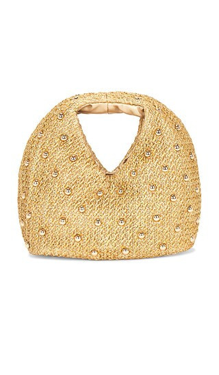 Dolce Vita Studded Raffia Bag in Tan. | Revolve Clothing (Global)