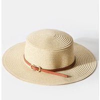 Belted Detail Natural Straw Hat | Debenhams UK