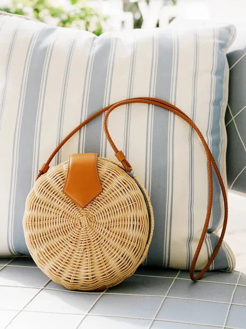 Romina Wicker Crossbody Bag | J.McLaughlin