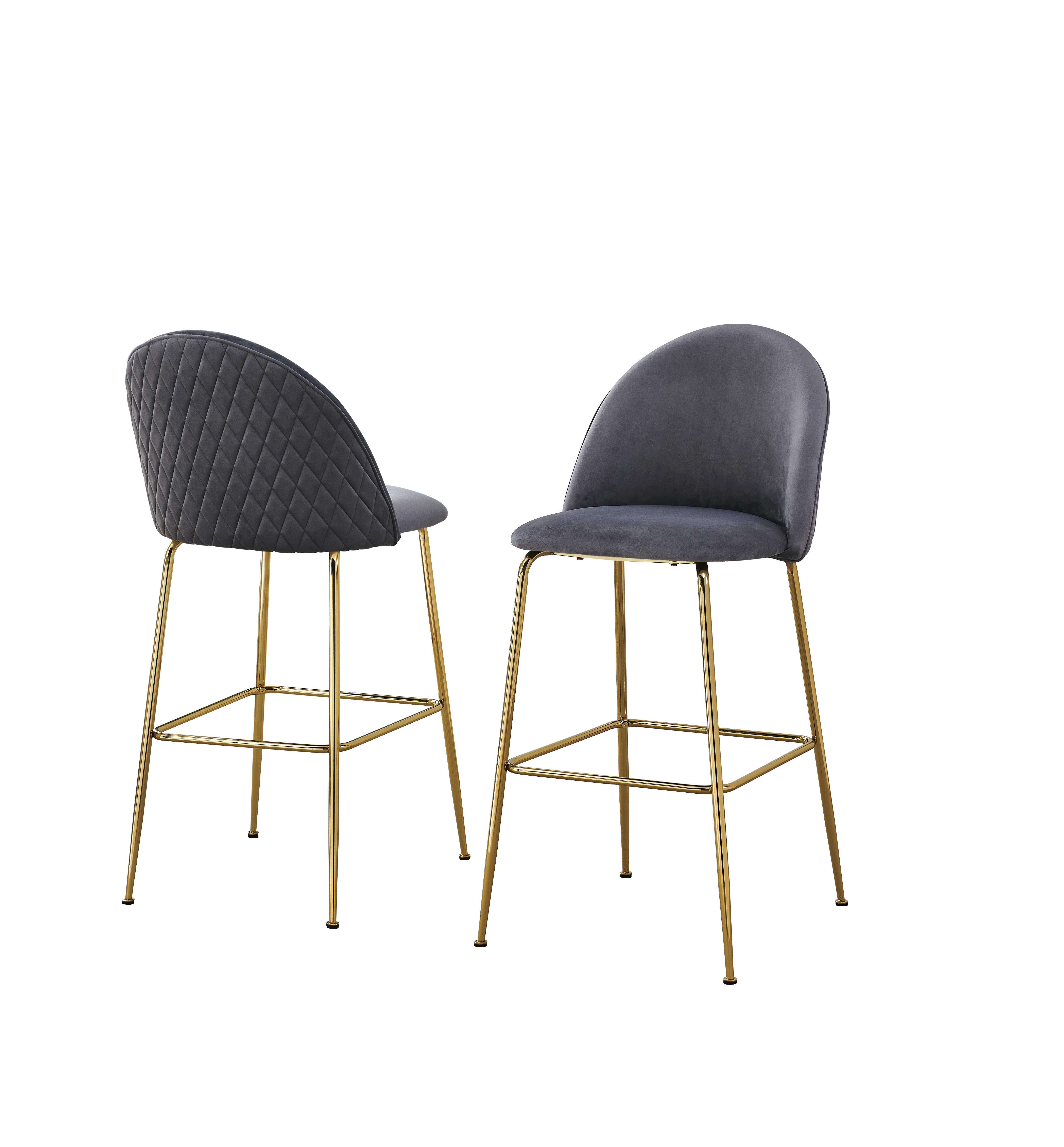 Everly Quinn Upholstered Barstool Set Of 2 - Wayfair Canada | Wayfair North America