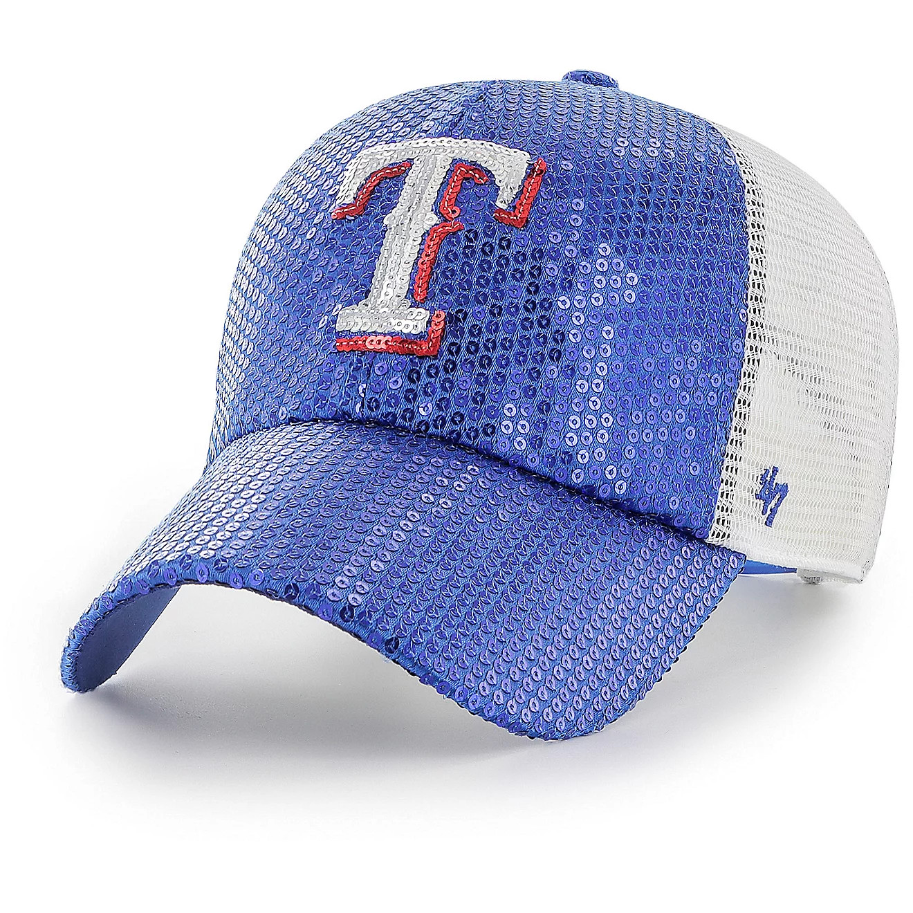 ’47 Women’s Texas Rangers Dazzle Mesh Clean Up Cap | Academy | Academy Sports + Outdoors