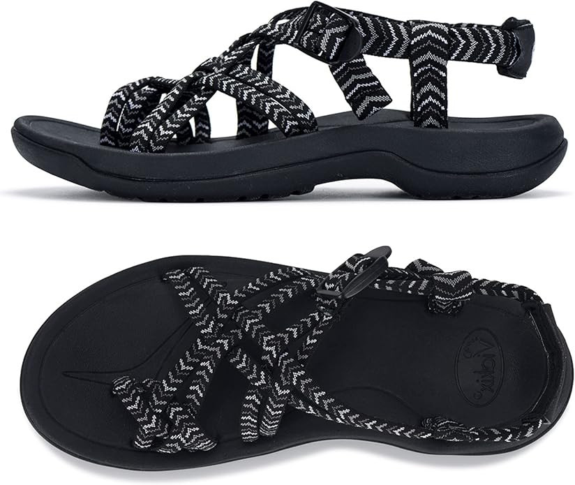 Viakix Womens Walking Sandals: Cute Stylish Comfy Athletic Sport Outdoor Hiking Sandal for Trekki... | Amazon (US)