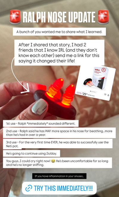 Ralph Nose Update! 

 #LTKU #LTKHome #LTKBaby