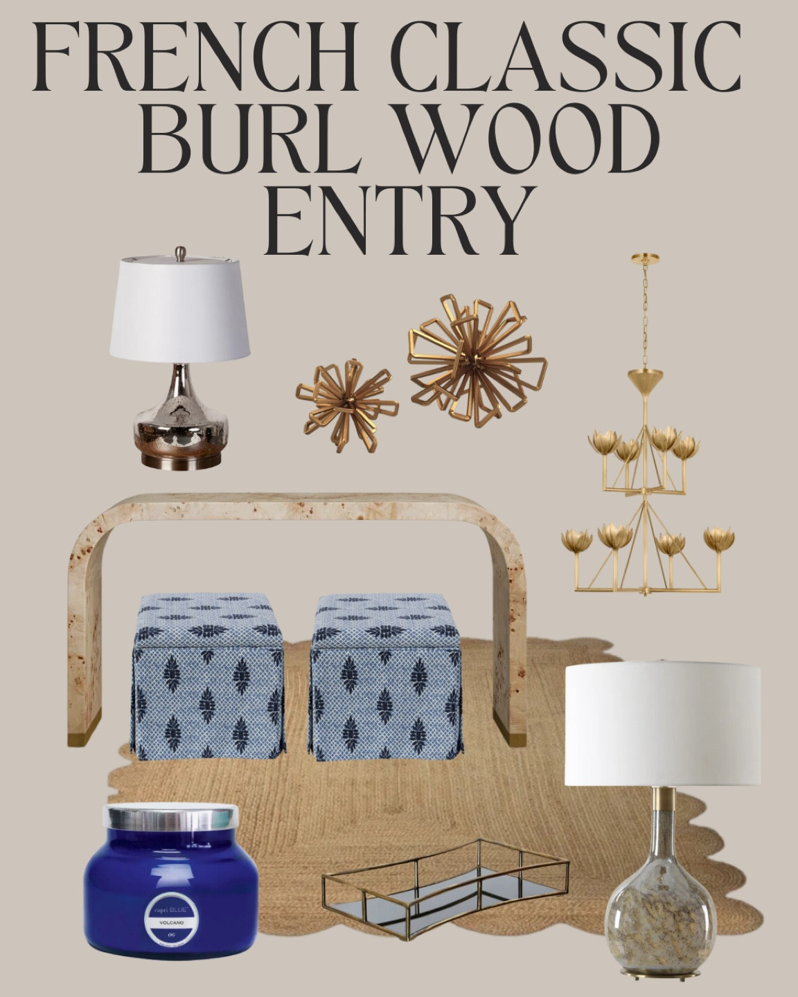 Create your own burl wood  inspired entryroom.

#LTKStyleTip #LTKFamily #LTKHome