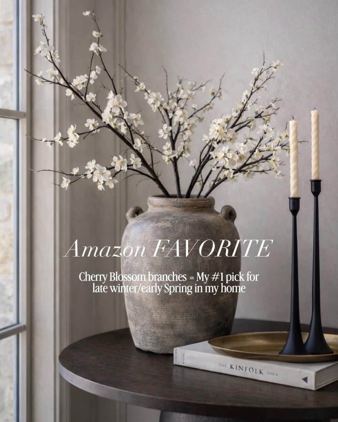 Amazon FAVORITE! Cherry Blossom branches = My #1 pick for late winter/early spring in my home 🤌🏼

#HomeDecor #InteriorStyling #NeutralInteriors
#ModernTraditional #TimelessDesign
#HomeInspo #LayeredHome #LivingRoomInspo #InteriorDesignIdeas #DesignInspiration #CozySpaces #InteriorDetails #homestylinginspo #homerefresh