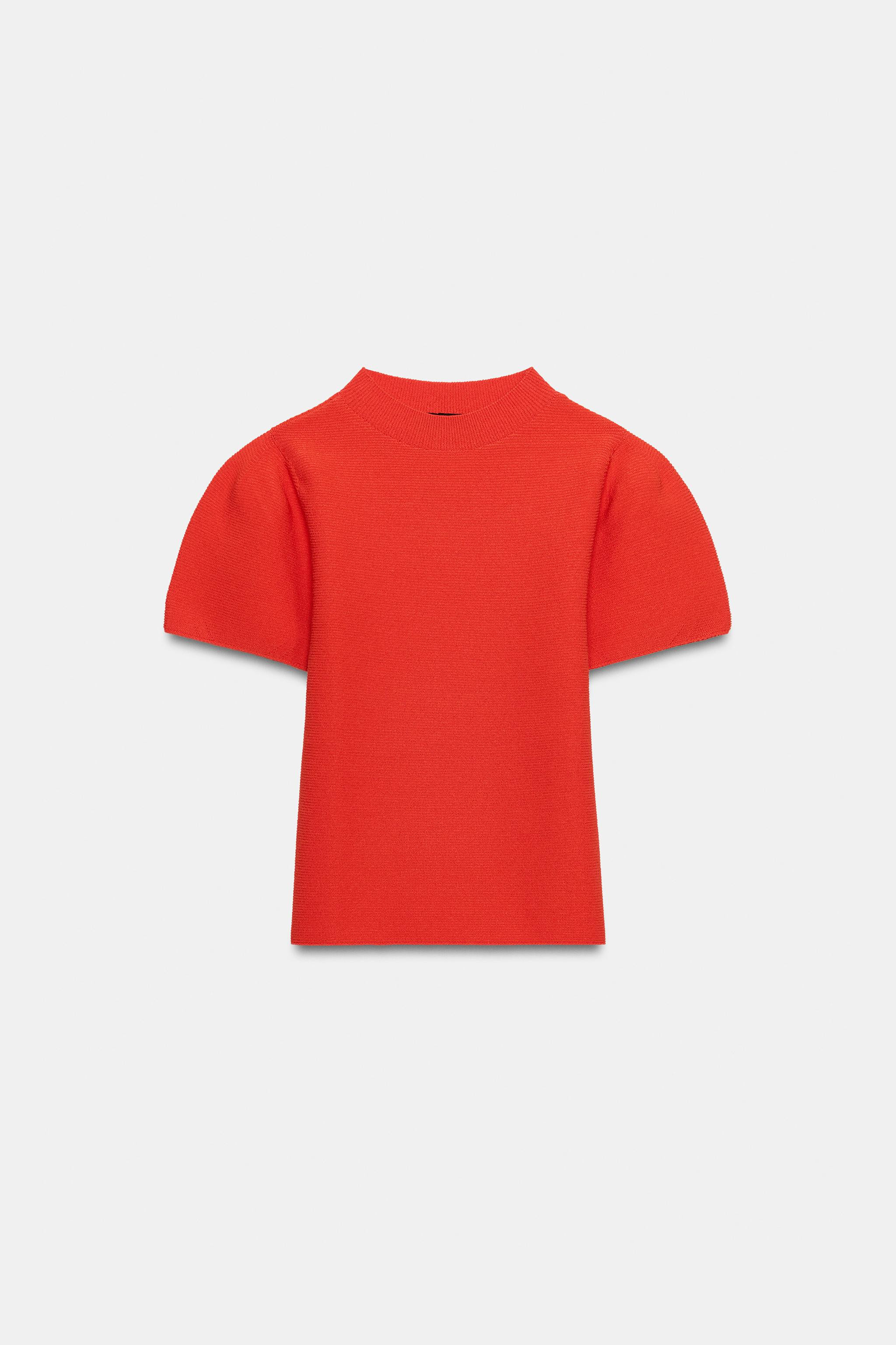 PUFF SLEEVE KNIT TOP | Zara US