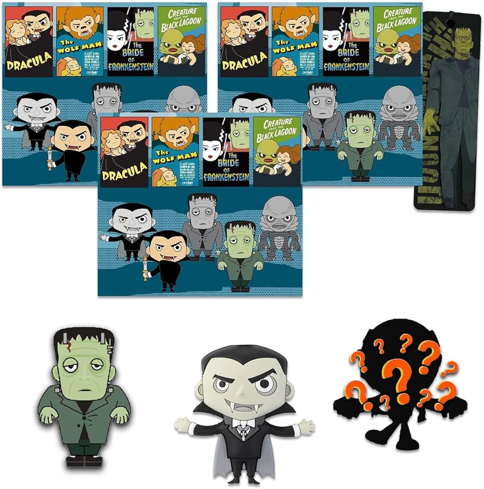 Universal Horror Movie Merchandise Set- Halloween Horror Nights Bundle Includes 3 Mystery Keychai... | Amazon (US)