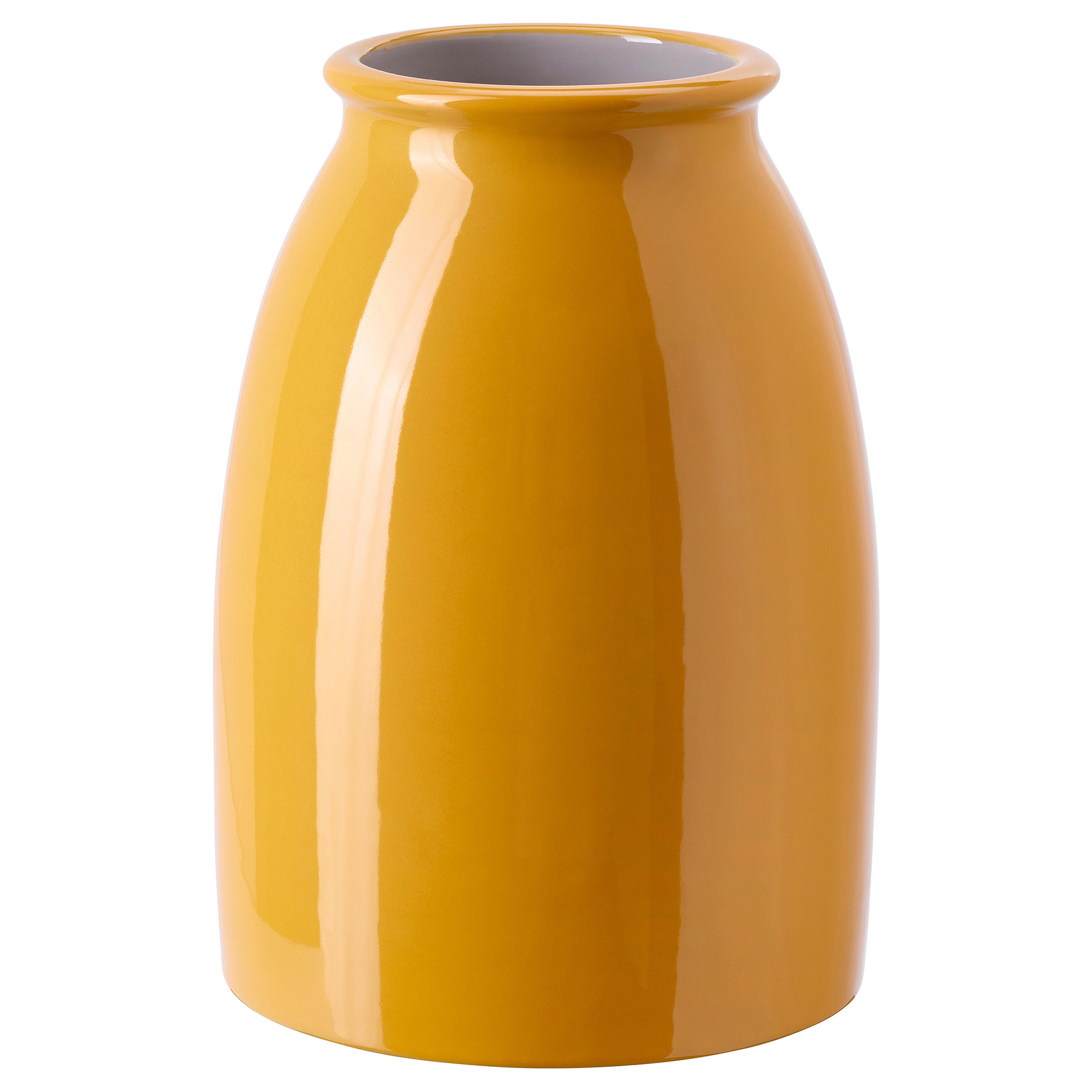 KOPPARBJÖRK Vase, bright yellow, 8 ¼ " | IKEA US