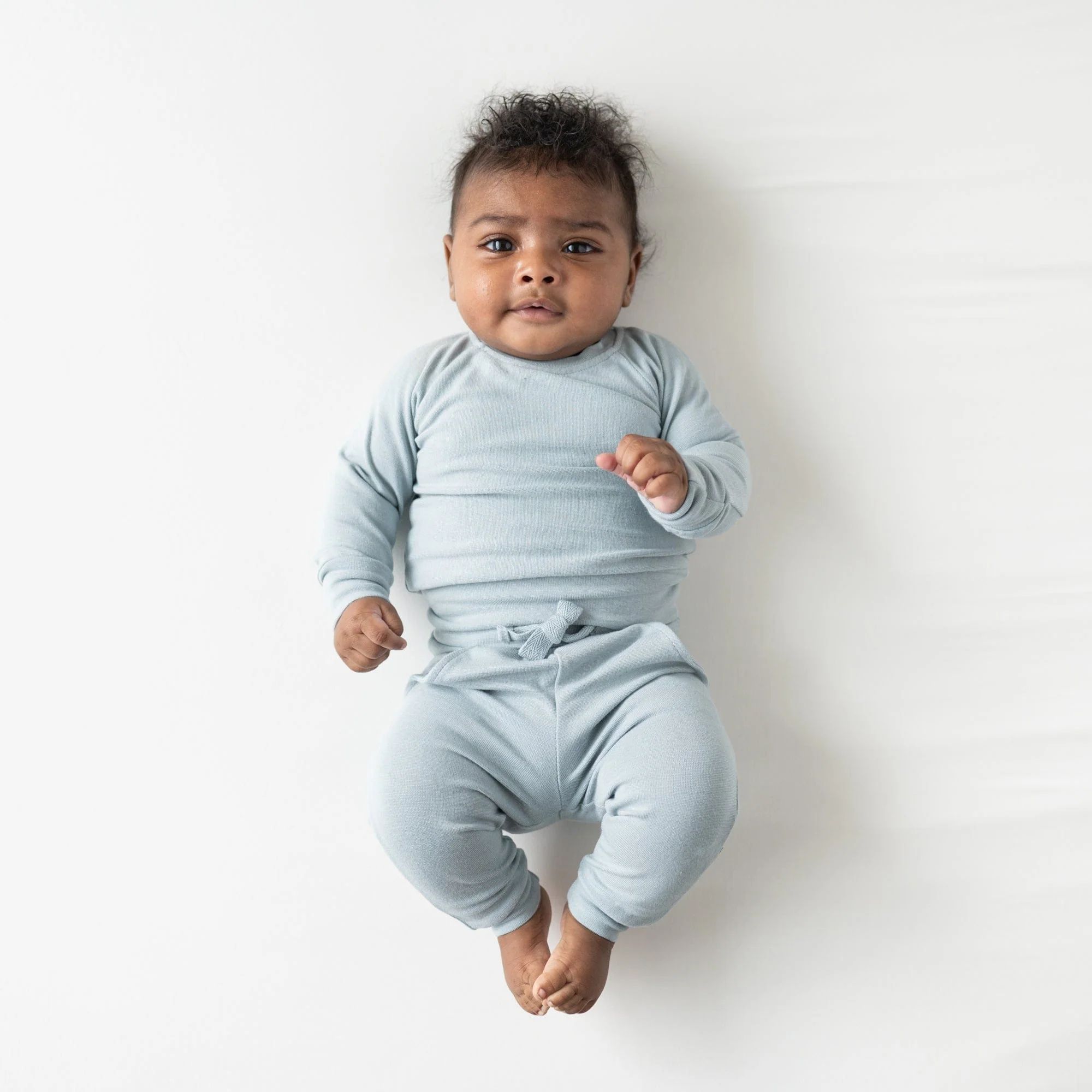 Bamboo Jersey Jogger Set in Fog | Kyte BABY