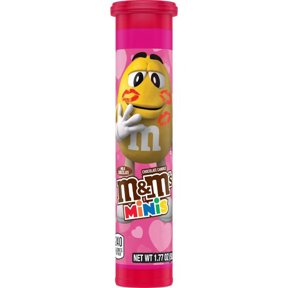 M&M's Valentine's Milk Chocolate Tube - 1.77oz | Target