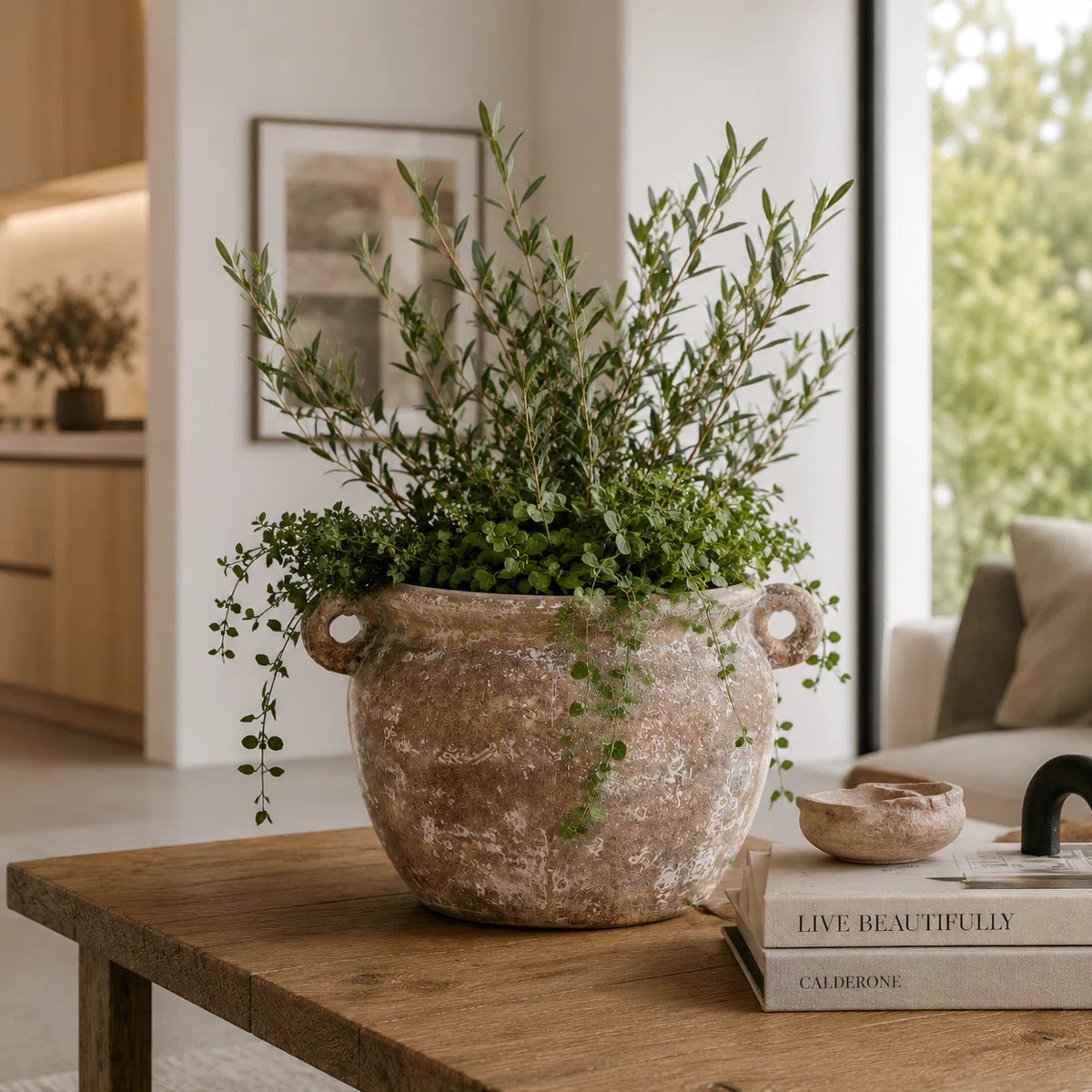 Hooge Textured Stoneware Jug Planter | Wayfair North America