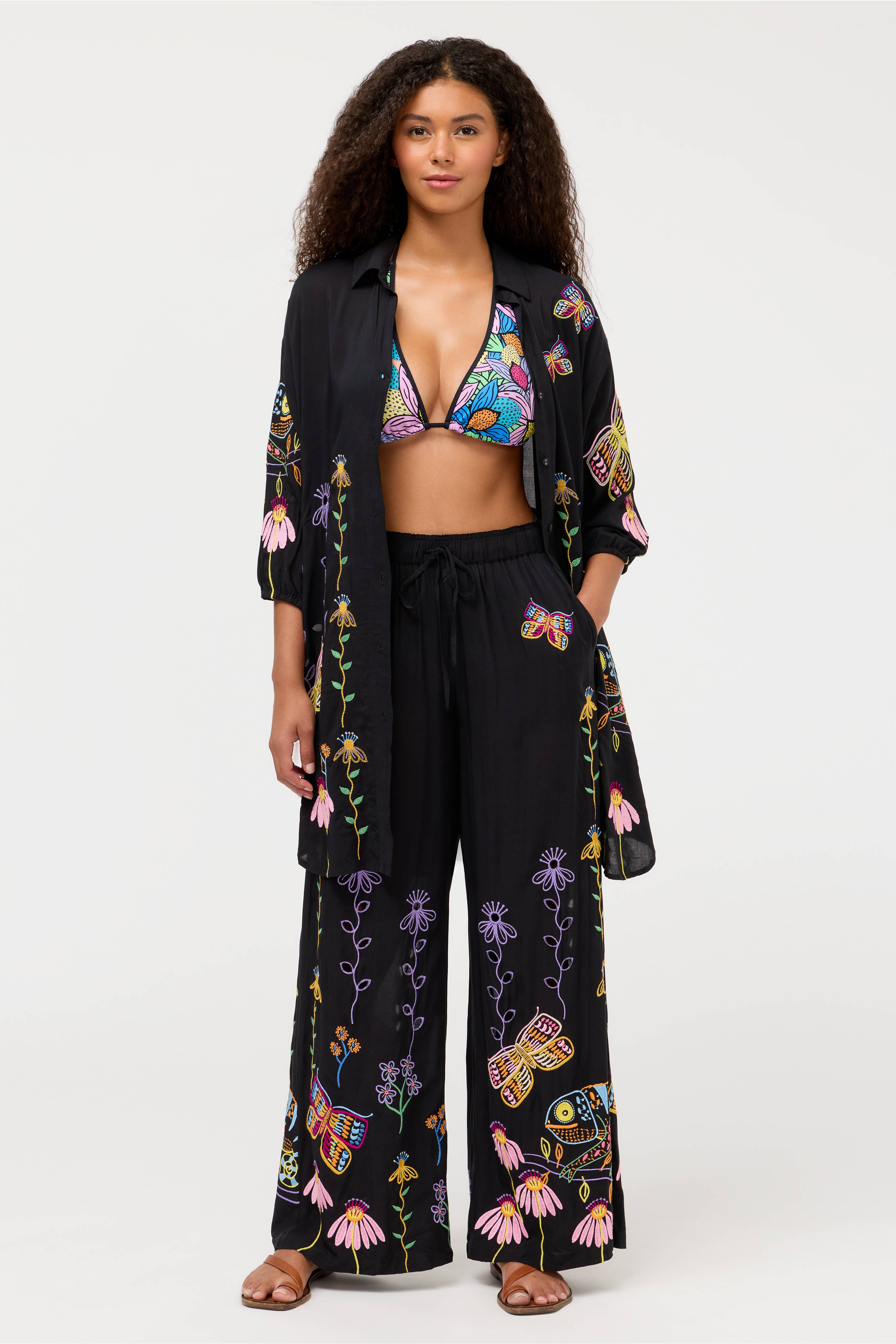 JW X ASHLEY PERCIVAL WIDE LEG PANT
                                
                             ... | Johnny Was