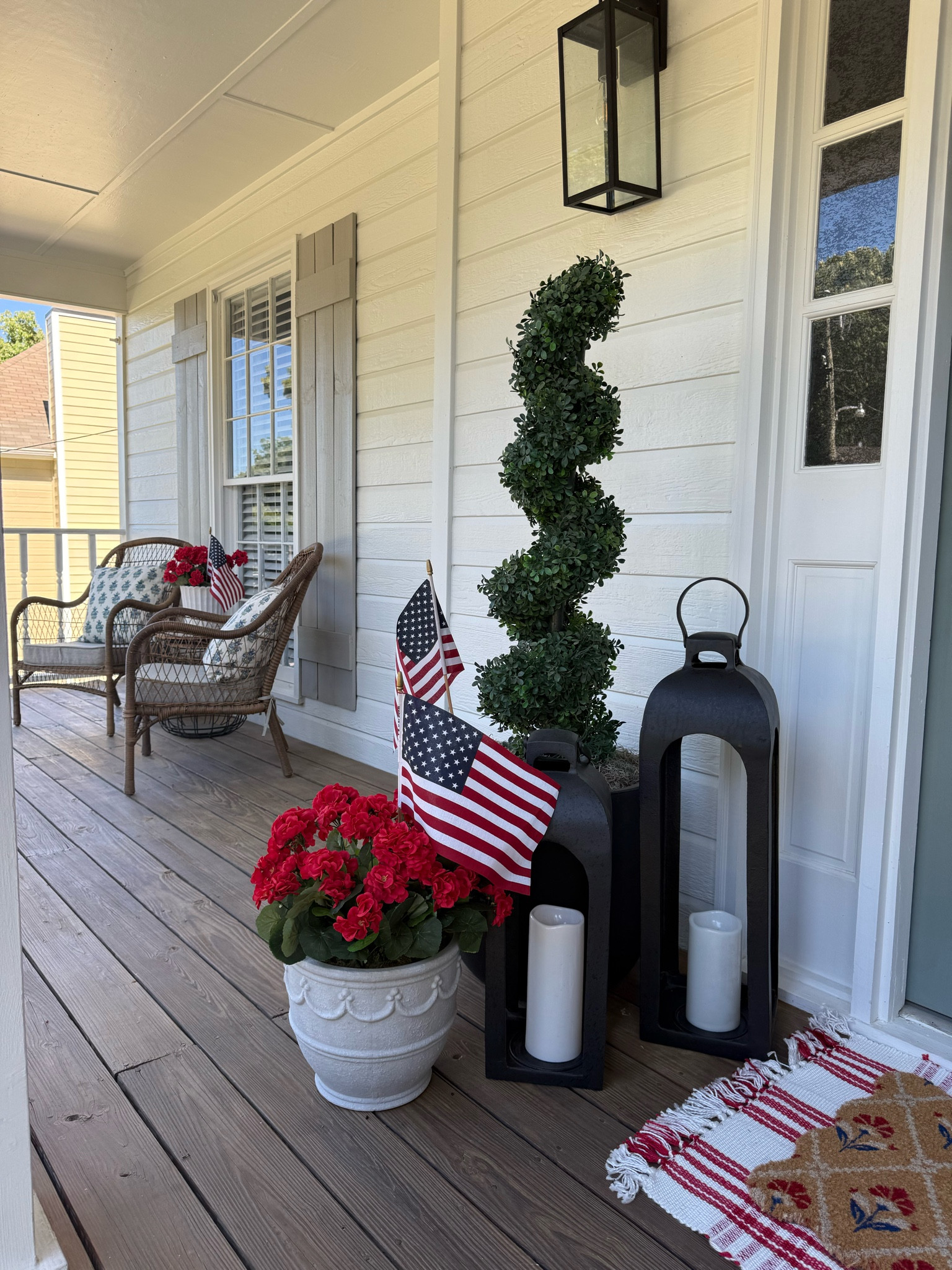 Summer Porch 2026
Americana porch
Red, white and blue porch Americas 250th Birthday year

#LTKHome #LTKSeasonal #LTKmomlife
