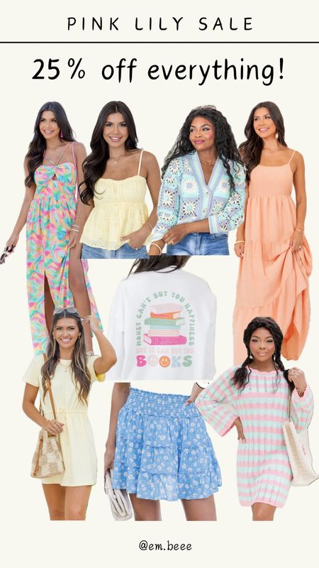 Pink Lily is 25% off everything today! Such a great sale and so many cute Spring finds!! I am getting this book sweatshirt now! 

Spring
Vacation outfits
Beach coverups
Graphic tees
Sale
Butter yellow 

#LTKsalealert #LTKtravel #LTKfindsunder50