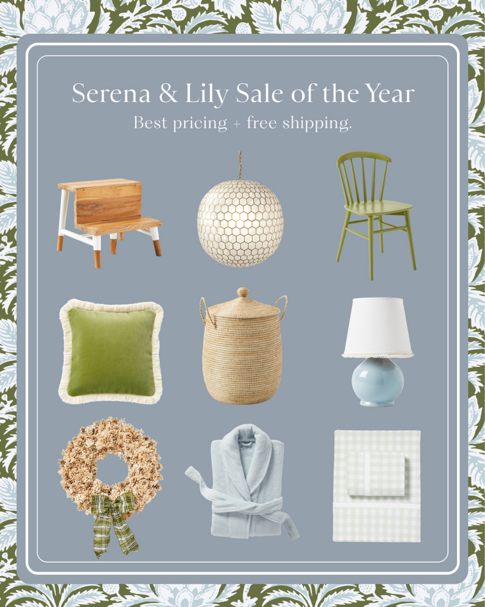Shop Serena & Lily’s Sale of the Year!

#LTKSaleAlert #LTKSeasonal #LTKHome