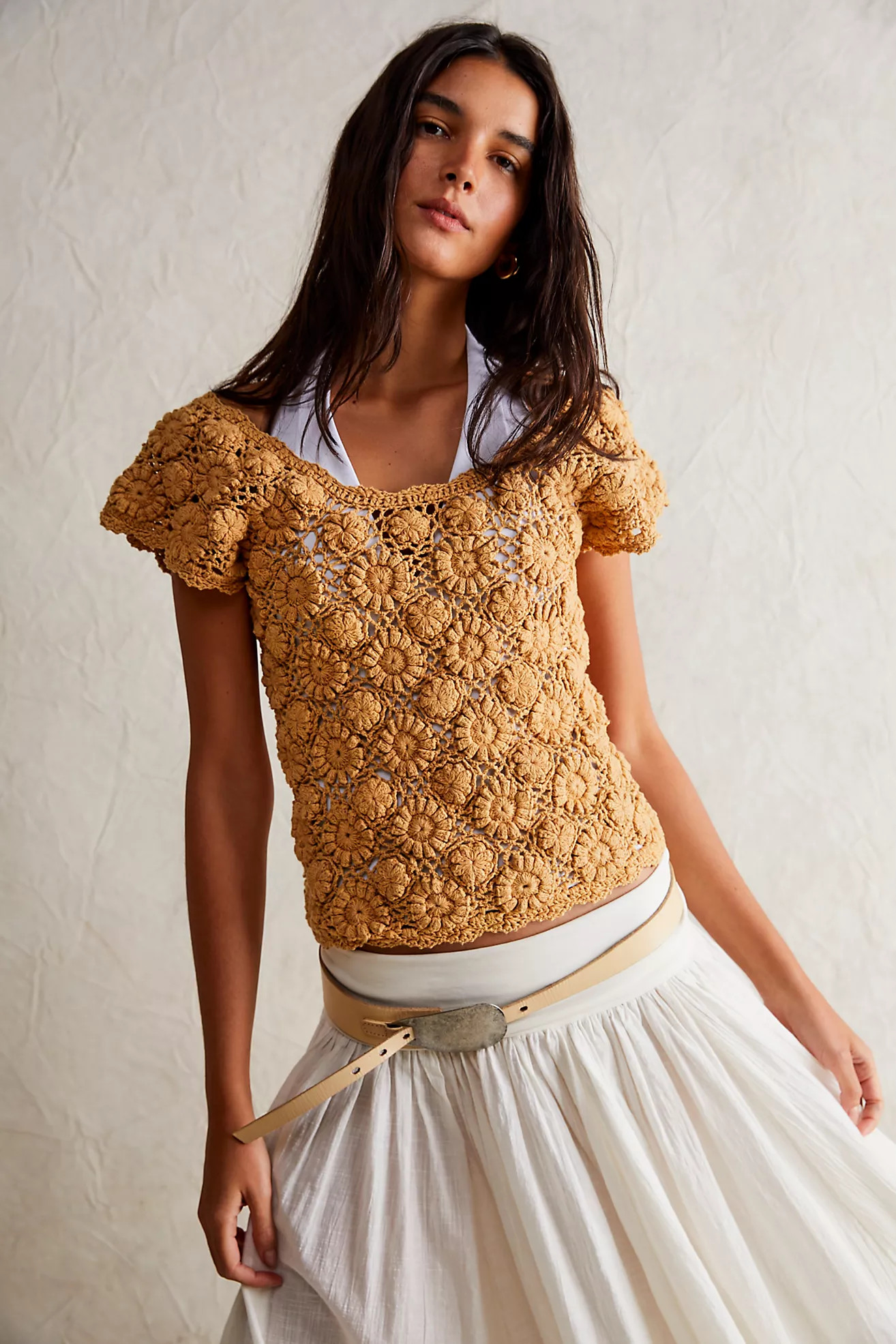 We The Free Alicia Crochet Sweater | Free People (Global - UK&FR Excluded)