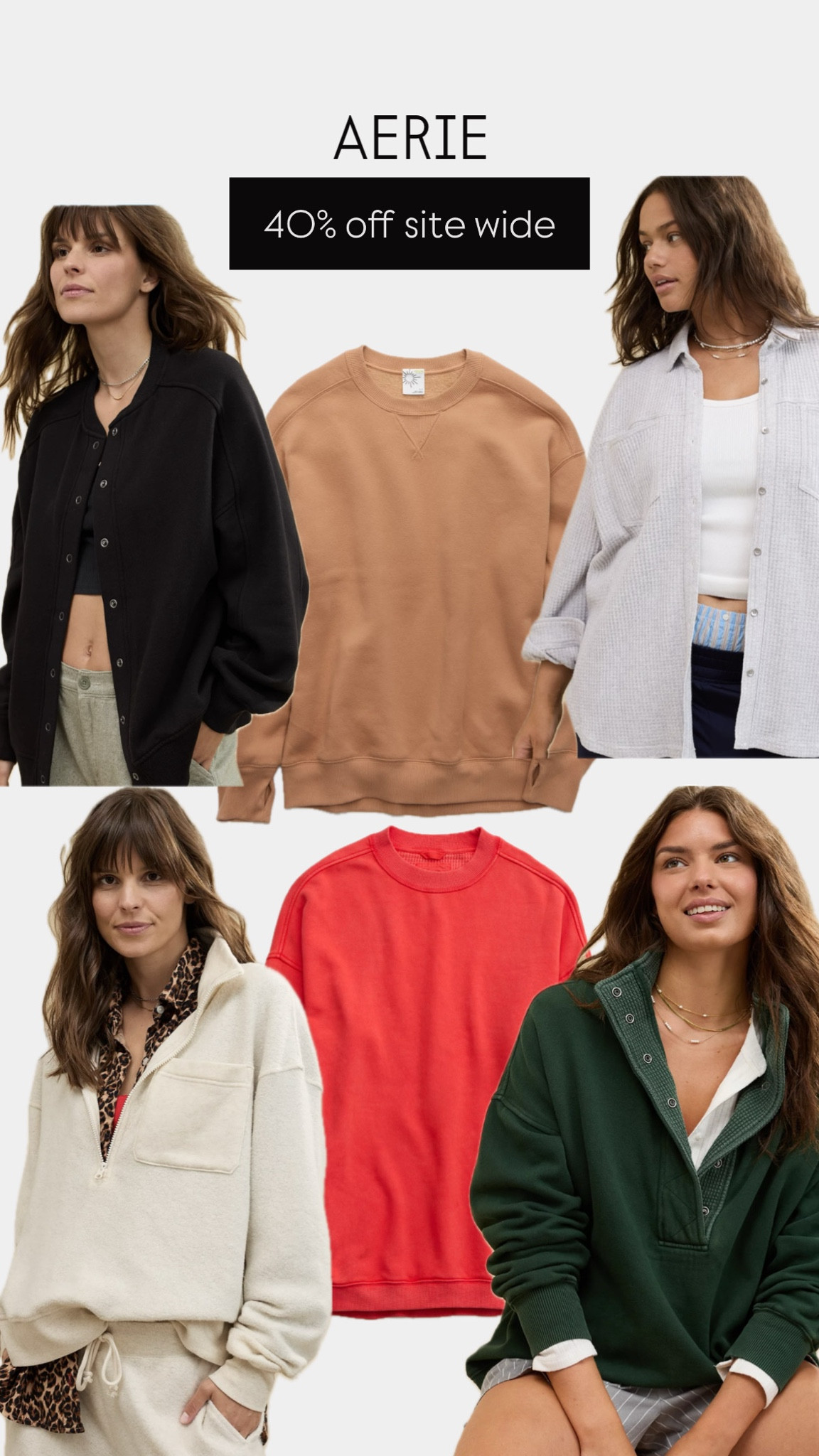 40% off site wide at Aerie 

#LTKFindsUnder50 #LTKSaleAlert #LTKCyberWeek
