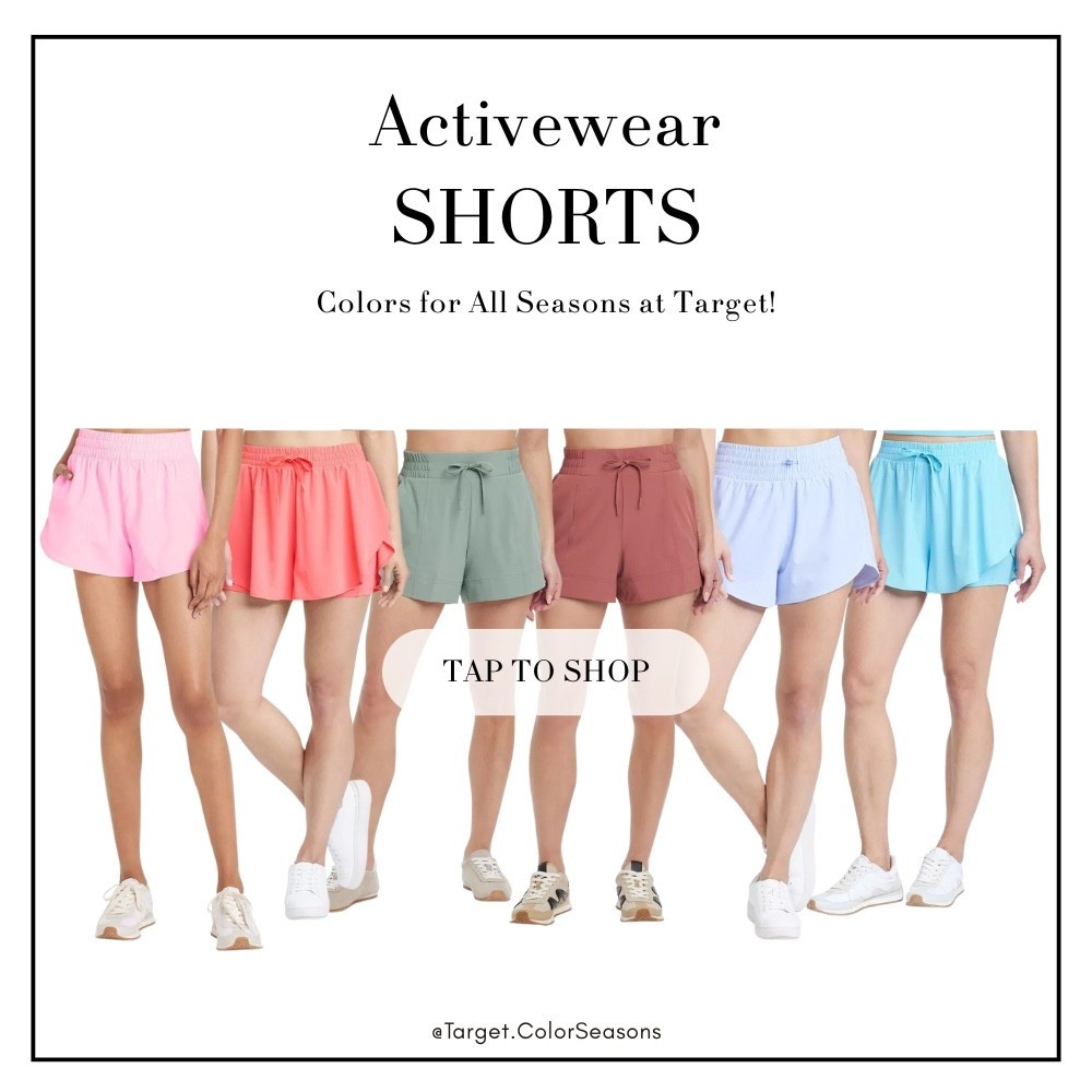 Target Active Shorts in a variety of lengths, styles, and colors! 
🌷Coral Red 
☀️Periwinkle, Pink, Teal Green, Blue, Navy 
🍂Sage Green, Brown
❄️ Black



#LTKFindsUnder50 #LTKActive #LTKStyleTip