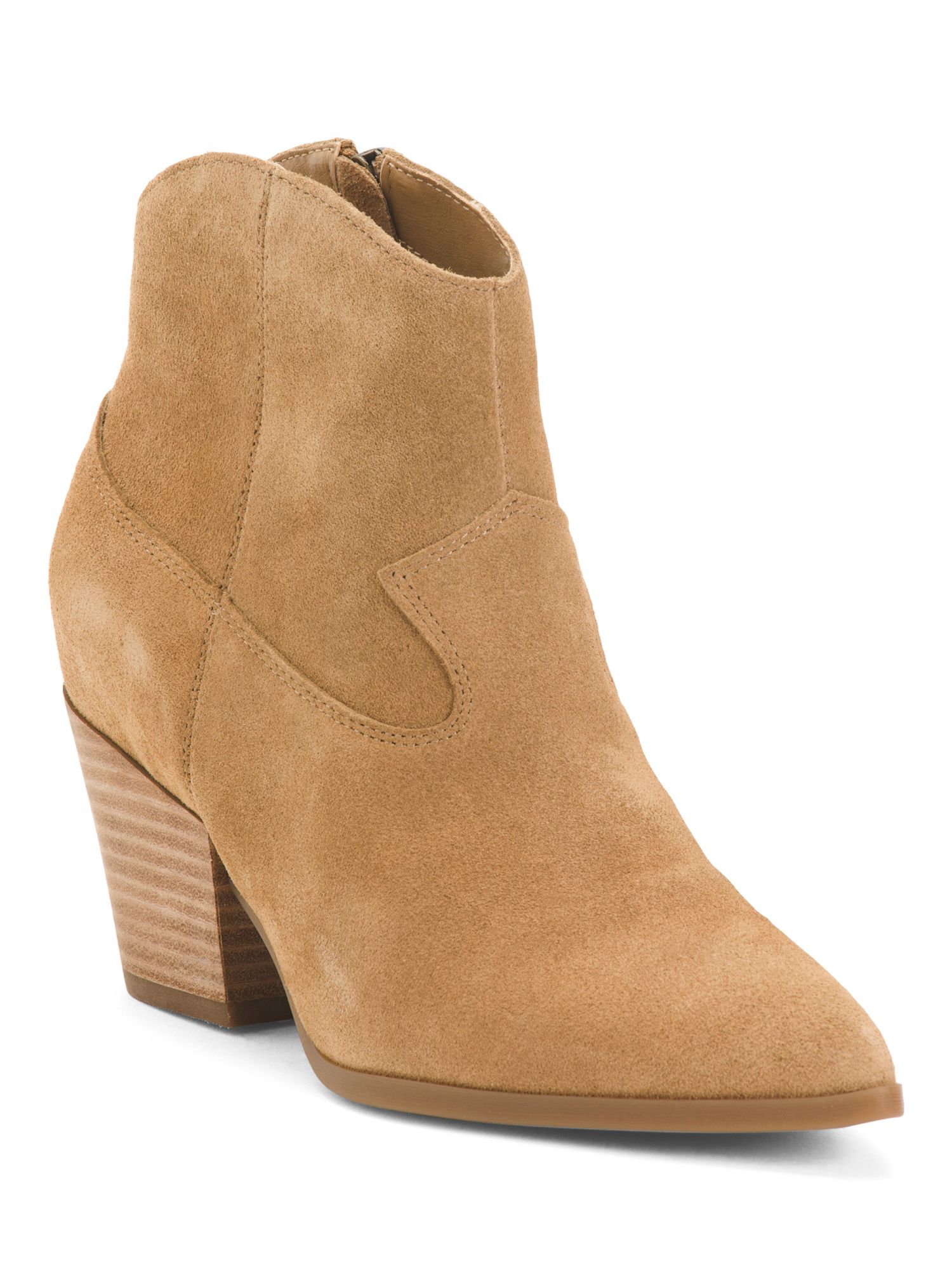 Suede Western Ankle Booties | TJ Maxx