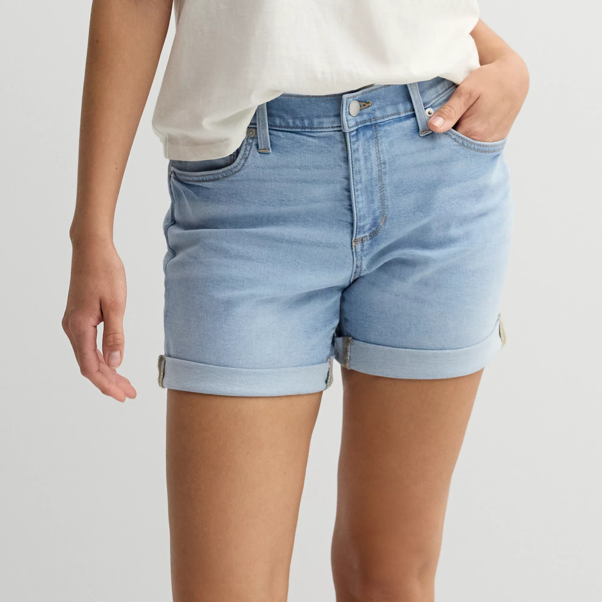 Women's Sonoma Goods For Life® Mid Rise Roll Cuff Shorts | Kohl's