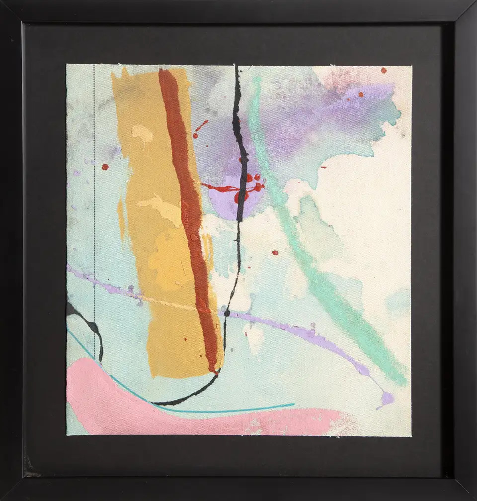 Abstract Composition, Abstract Expressionist Acrylic on Canvas by Michael Knigin | 1stDibs