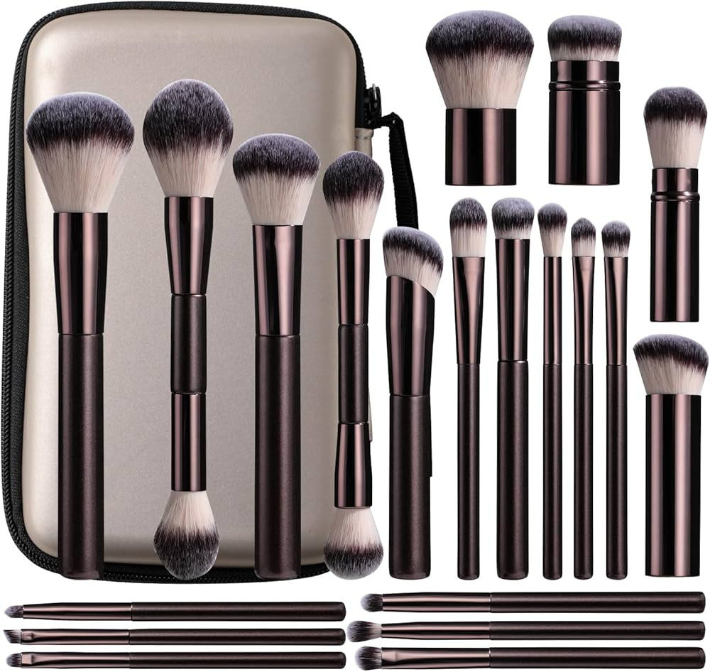 BS-MALL Professional Makeup Brush Set With Portable Case - Eyeshadow Brush, Concealer Brush, Blus... | Amazon (US)