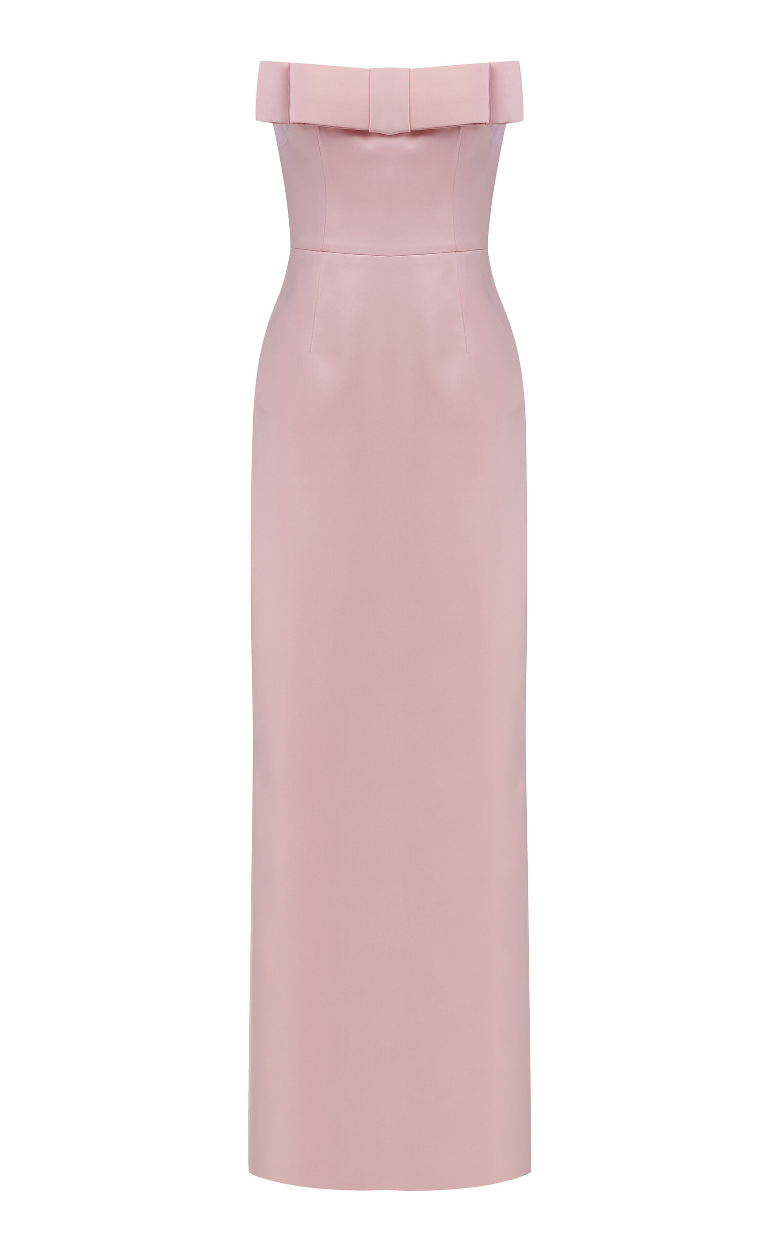 The New Arrivals Ilkyaz Ozel Sisu Bow-Detailed Satin Maxi Dress - Moda Operandi | Moda Operandi (Global)