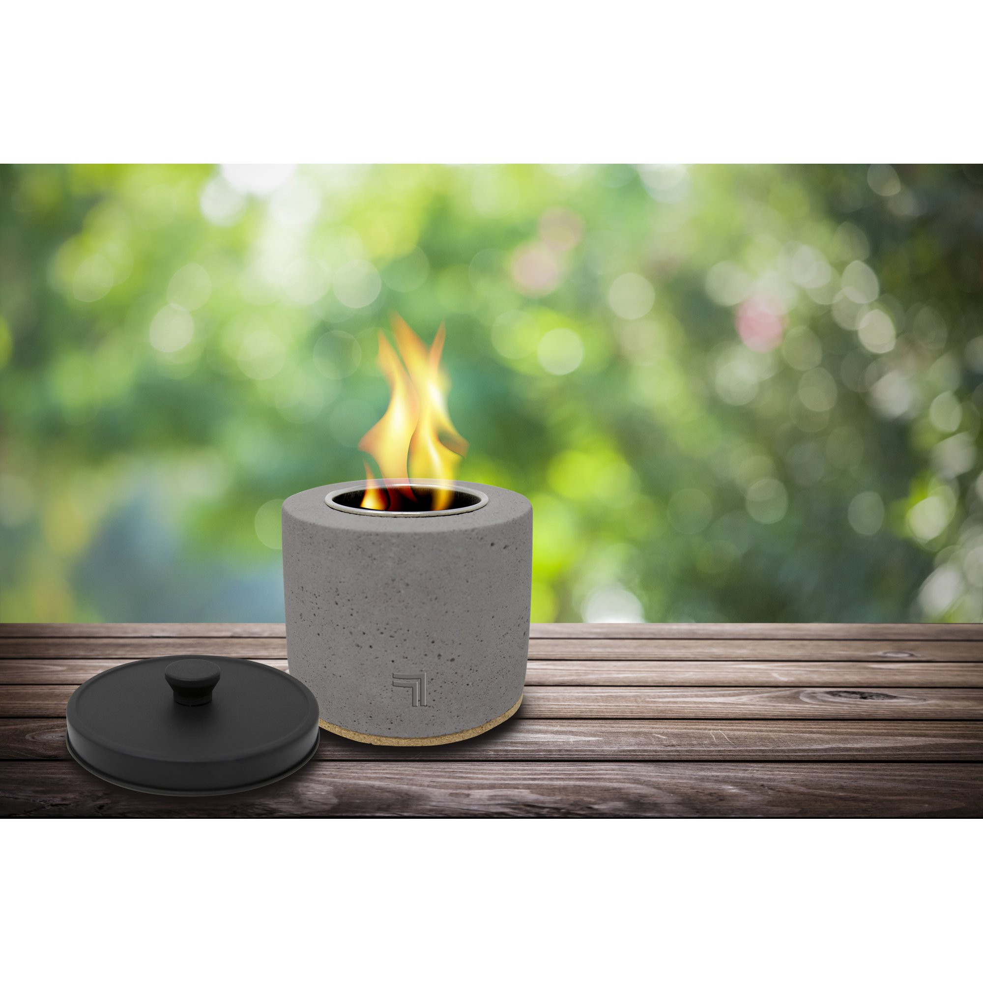 Sharper Image 4" Tabletop Isopropyl Alcohol Woodless Burning Stone Fire Pit | Walmart (US)