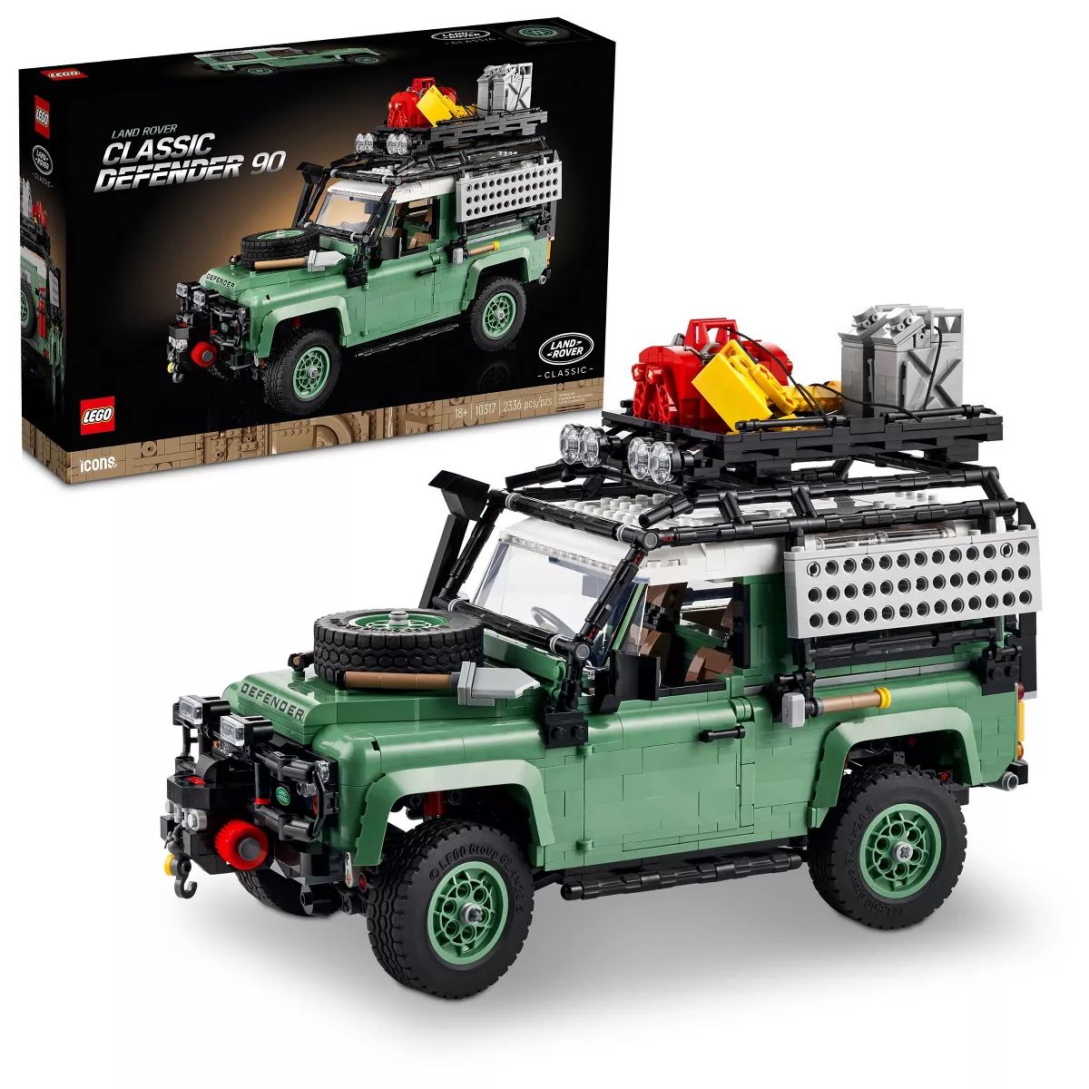 LEGO Icons Land Rover Classic Defender 90 Model Car Building Set 10317 | Target