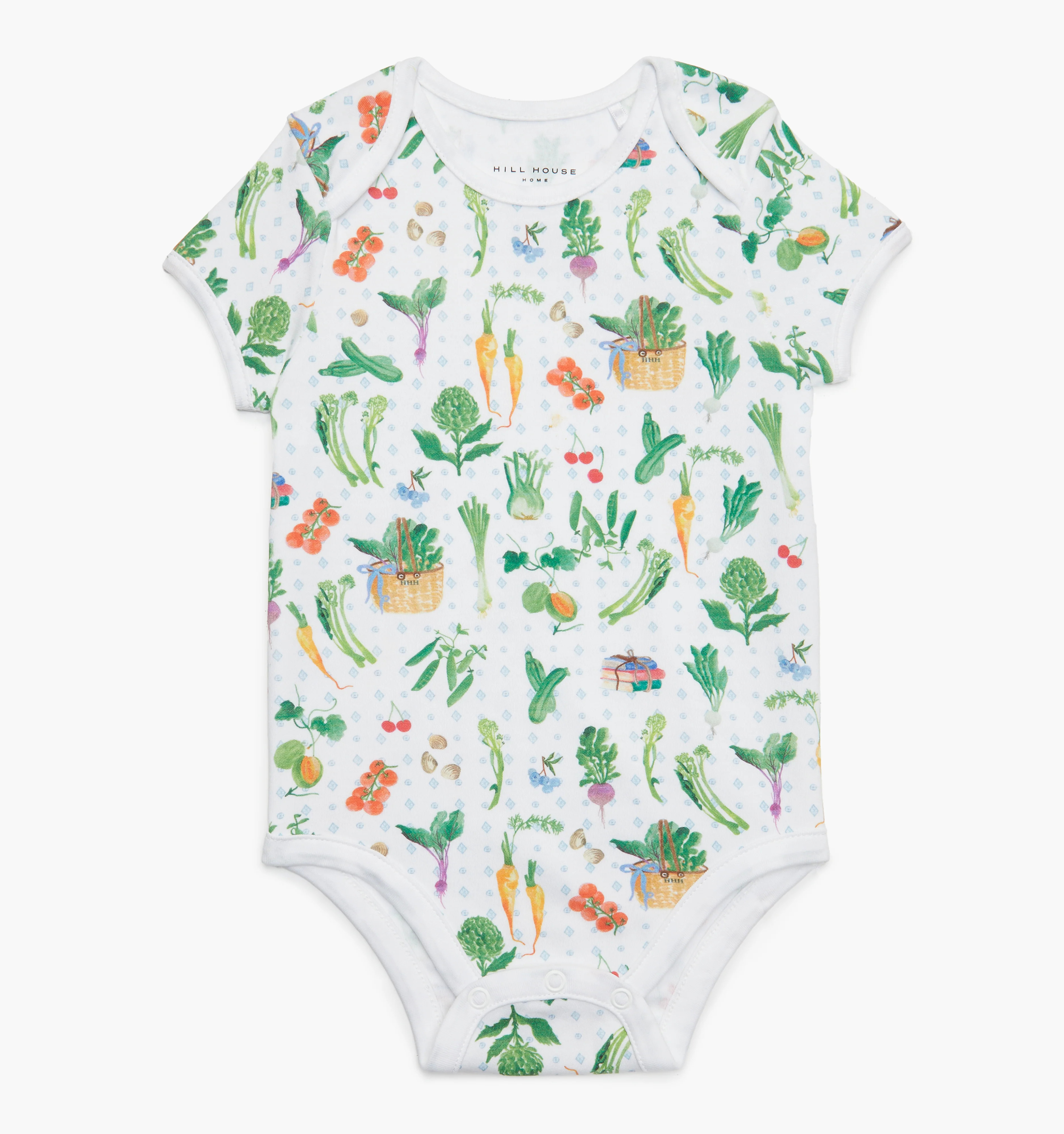 The Short Sleeve Onesie | Farmer's Market / 12-18M | 100% Cotton | Hill House Home | Hill House Home US
