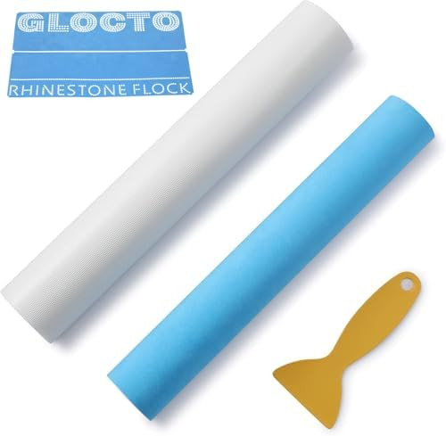 GLOCTO Magic Flock 12" x1yard Hotfix Tape 2yards for Rhinestone Templates Stencil Magic Sticky Fl... | Amazon (US)