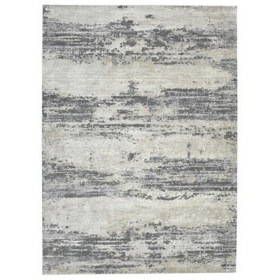 HomeRoots 5' X 8' Ivory Beige And Gray Abstract Area Rug | Target