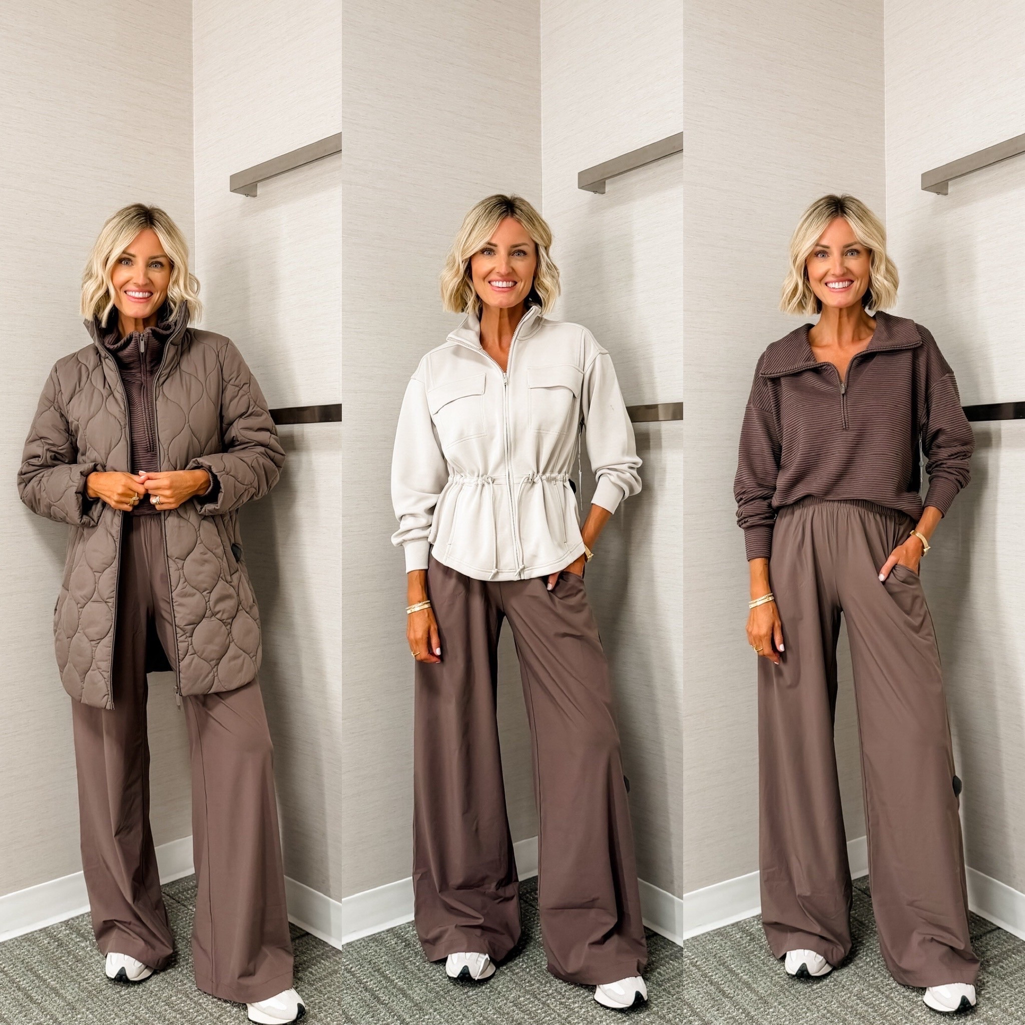 This dusty mauve-brown color is so good! I love how it can match with so many colors, and is the perfect shade going into fall. The wide leg pants are an elevated take on your typical casual look! Wearing XS

Loverly grey, Nordstrom sale, nsale finds, anniversary sale Nordstrom, athleisure looks, activewear for her, loungewear for women

#LTKSeasonal #LTKSaleAlert