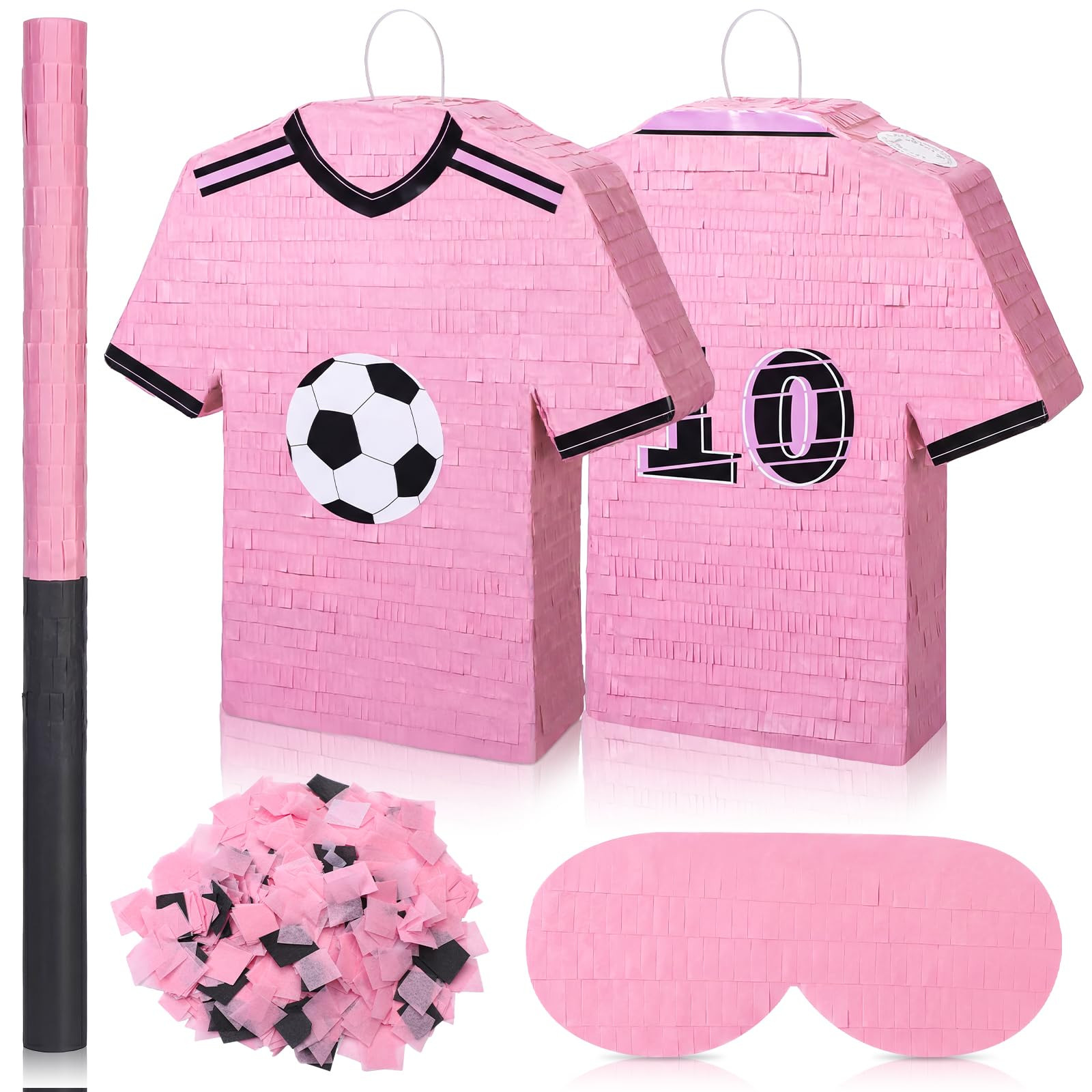 17" Pink Soccer Jersey Large Pinata Soccer Theme Birthday Party Supplies Hanging Pinata Game with... | Amazon (US)