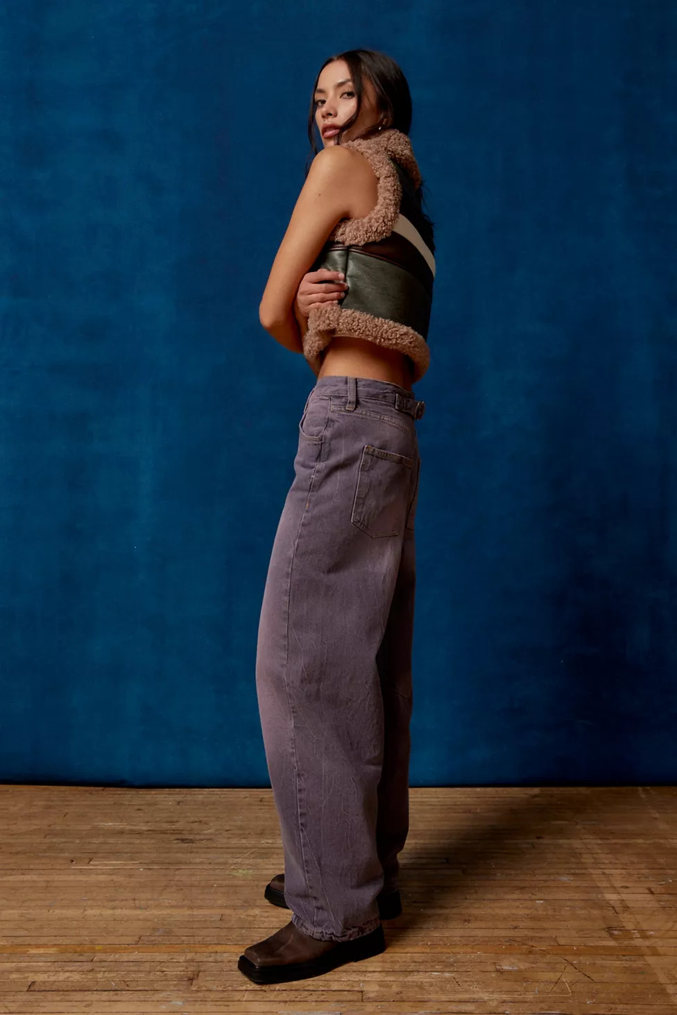 BDG Logan Buckle Essential Baggy Boyfriend Jean | Urban Outfitters (US and RoW)