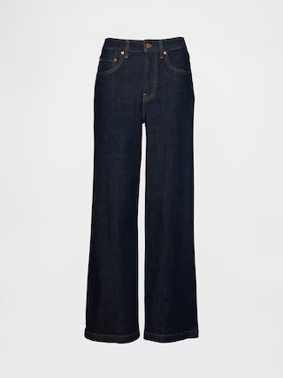 Curvy High Rise Stride Wide-Leg Jeans | Gap (US)