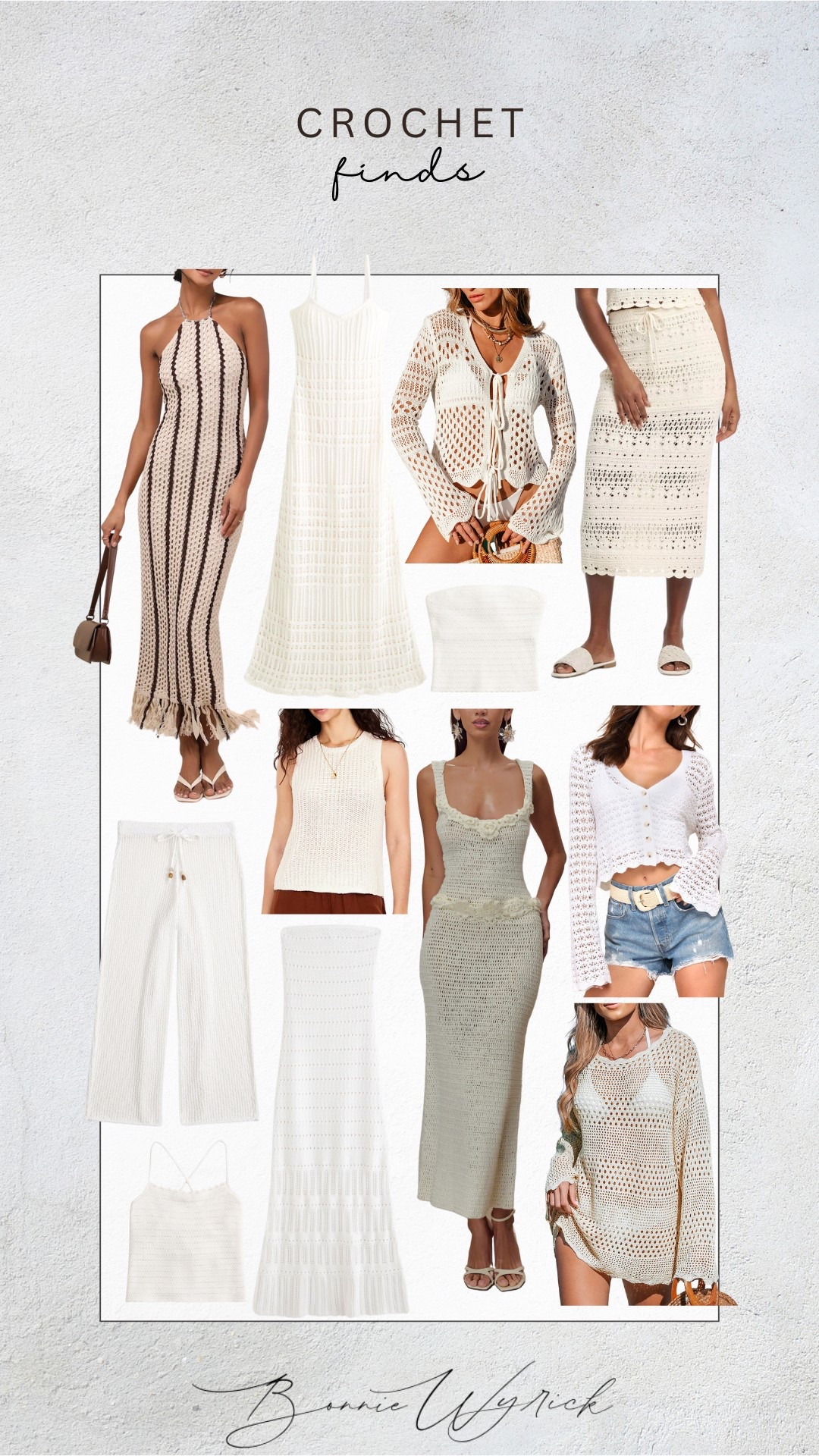 Crochet fashion finds! 
-
-
-

Women’s fashion, crochet, crochet fashion, crochet style, crochet dress, crochet pants, crochet skirt, midsize fashion, midsize style, outfit inspo, resort wear, vacation outfit inspo 



#LTKMidsize #LTKOver40 #LTKStyleTip