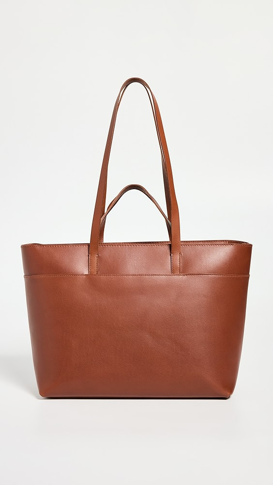 Madewell The Zip-Top Essential Tote in Leather | Shopbop | Shopbop