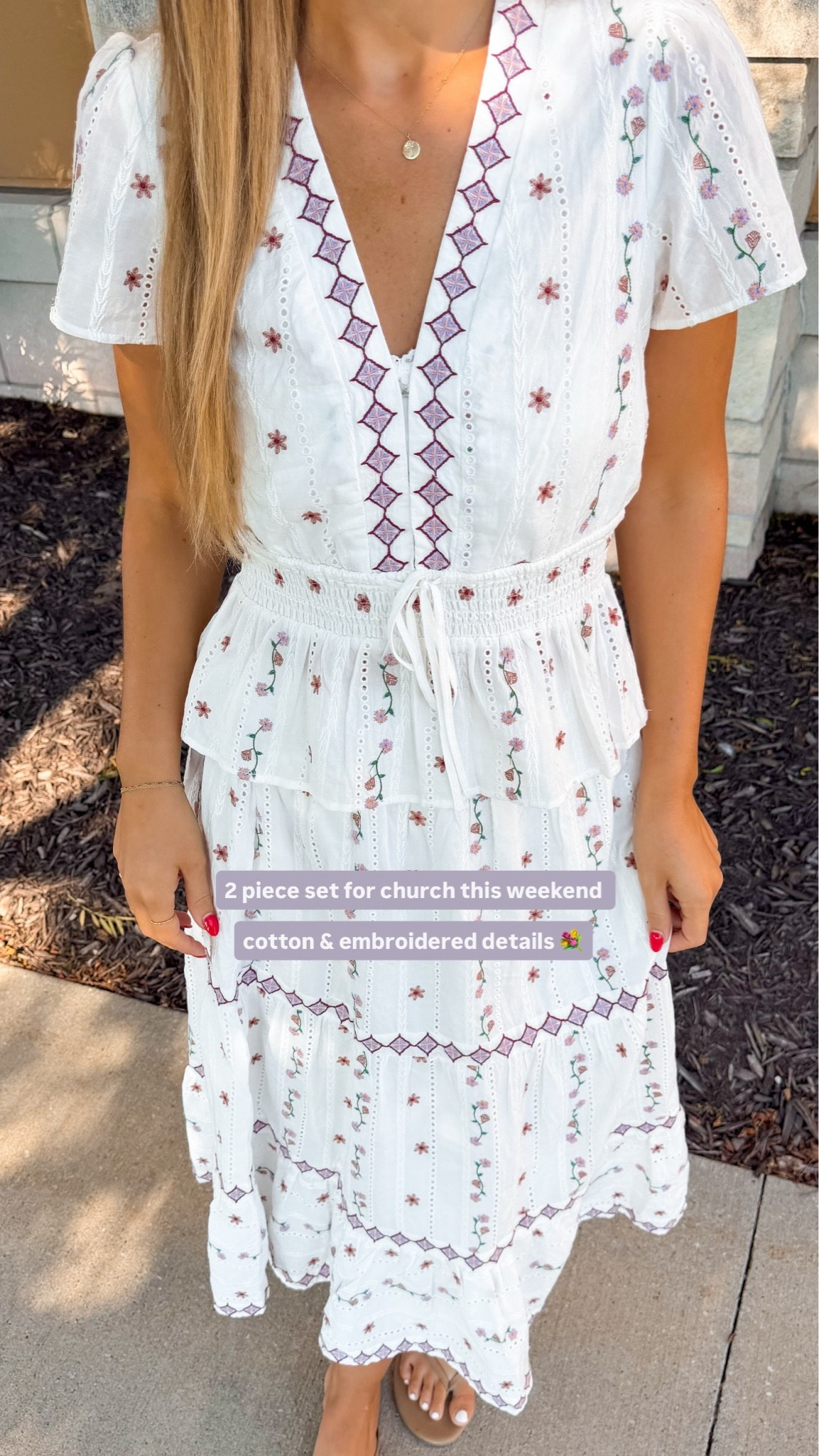 most stunning 2 piece set! floral embroidery is gorg

#LTKgrwm #LTKTall #LTKSaleAlert