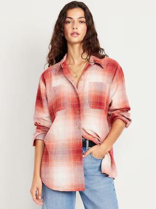 Button-Down Boyfriend Shirt | Old Navy (US)