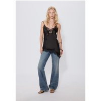 Asymmetric lace camisole top - Women's fashion | Stradivarius United Kingdom | Stradivarius (UK)