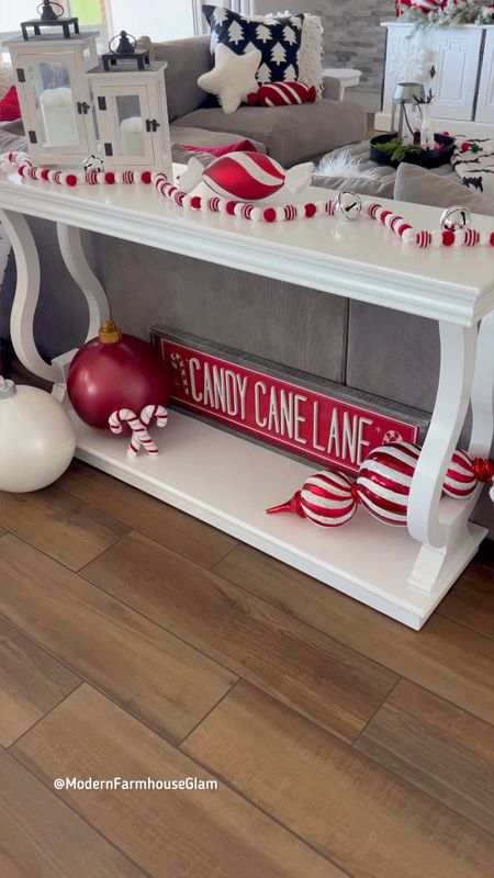 Giant 24” peppermint red and white finial Christmas ornament only $12 and felt pom pom Christmas red and white garland only $8! Christmas decorations at Modern Farmhouse Glam  



#LTKHoliday #LTKhome #LTKfindsunder50