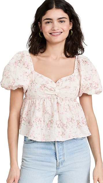Textured Floral Top | Shopbop