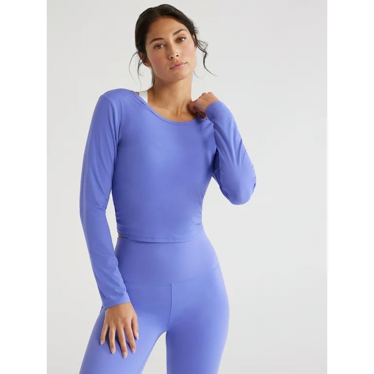 Sofia Active Women's Super Soft Twist Back Top, Sizes XS-2XL - Walmart.com | Walmart (US)