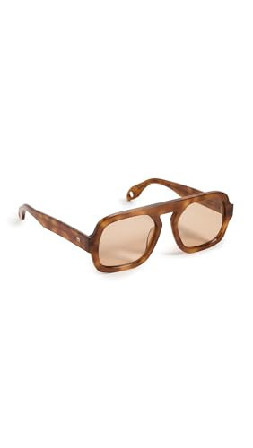Elisa Johnson Women's Jane Sunglasses, Light Brown Tortoise, One Size | Amazon (US)